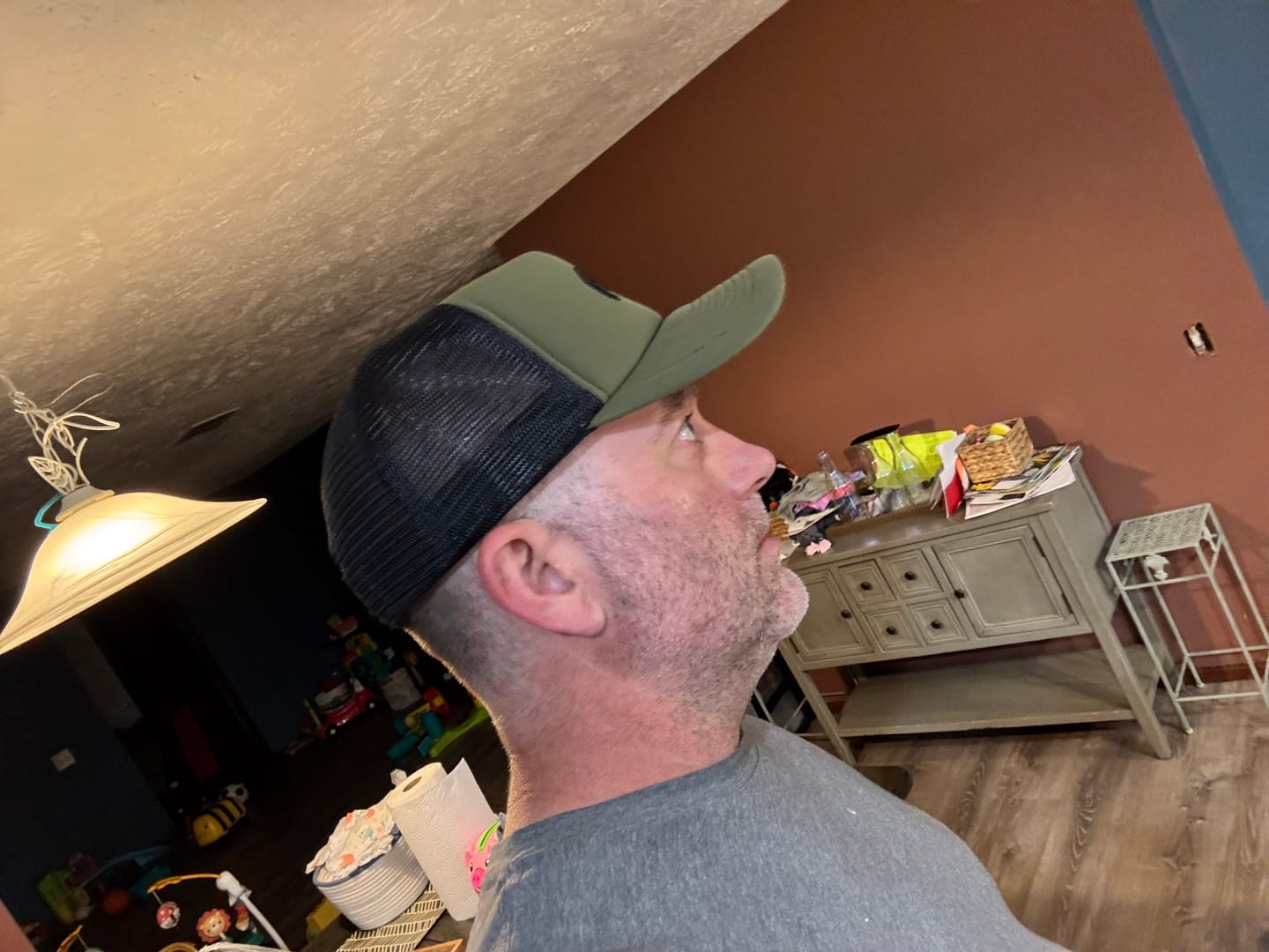 Customer photo review of XL Foam Trucker Snapback - Green / Black