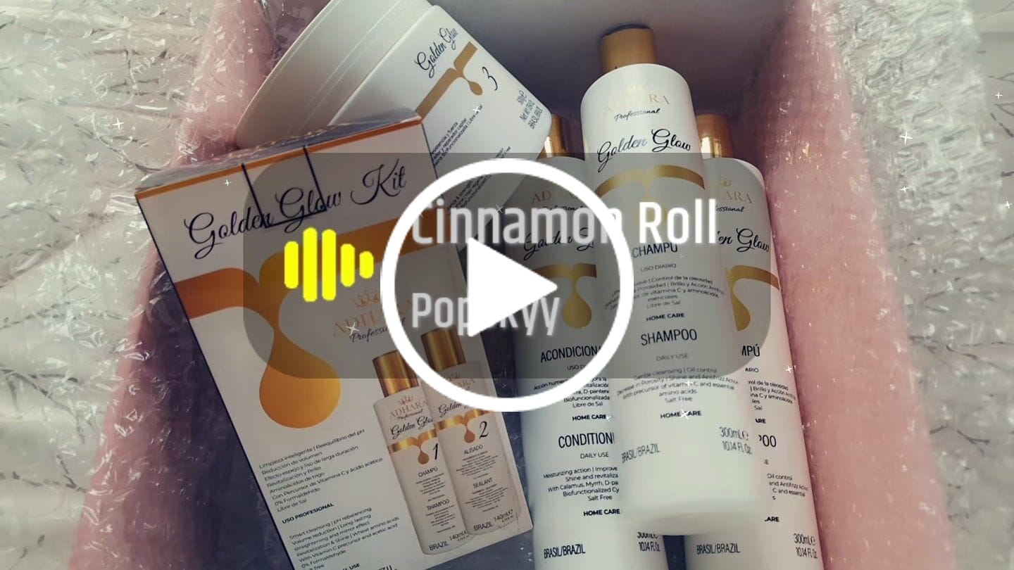 Customer video review of Kit Shampoo + Acondicionador Golden Glow 300 ML