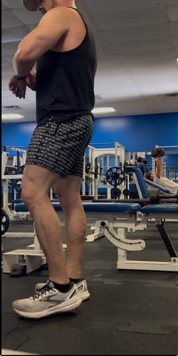 Customer photo review of Mesh Shorts 4" Inseam - UNC Blue