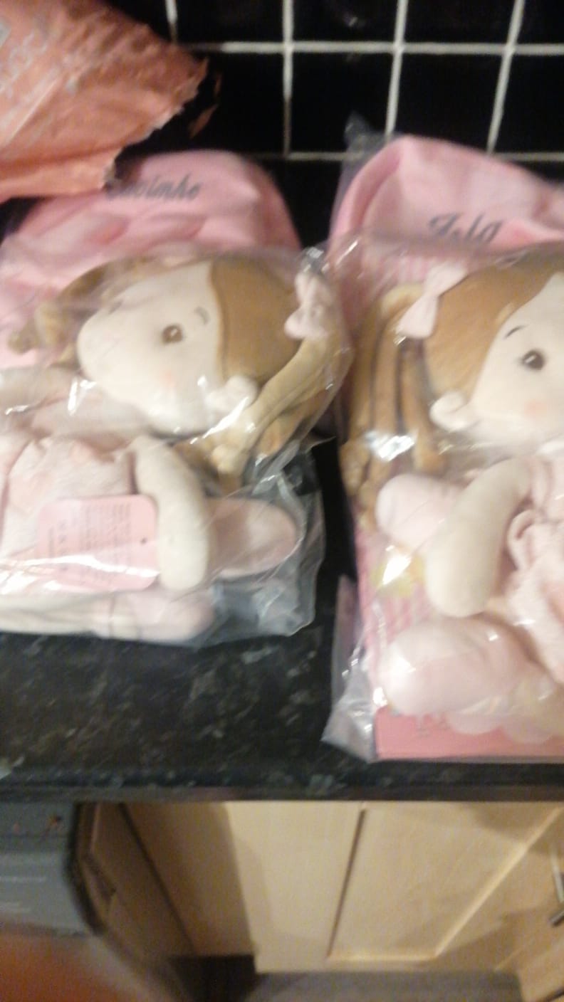 Customer photo review of Personalized Doll Carrier Backpack - with Baby Doll