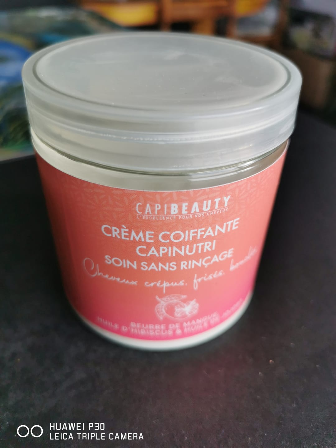 Customer photo review of Crème coiffante CAPINUTRI au Beurre de Mangue et Hibiscus – Nourrir vos Cheveux Bouclés, Frisés, Crépus