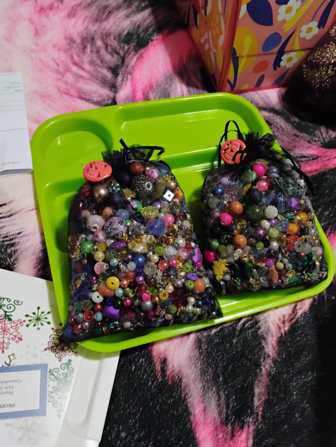 Customer photo review of Multicolor Beads By the LB
