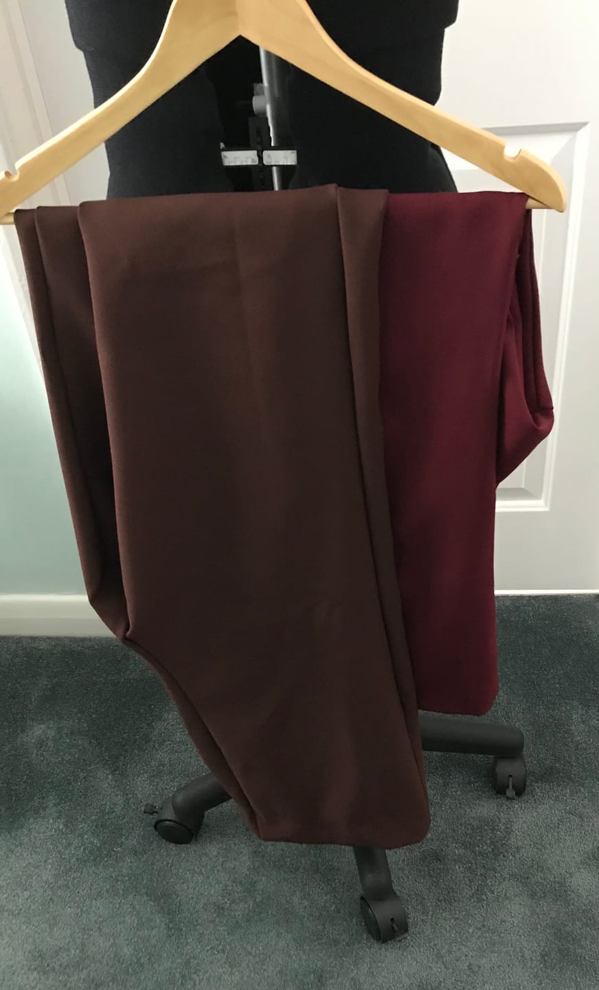 Customer photo review of Plain Polyester Suiting Fabric