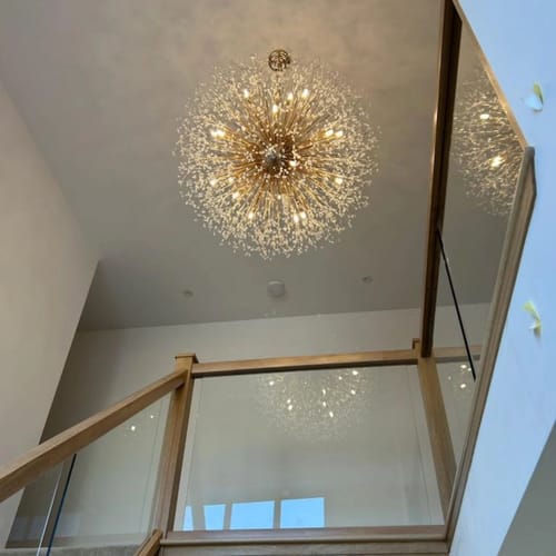Customer photo review of 20-Light Oversized Large Luxury Sputnik Firework Chandelier