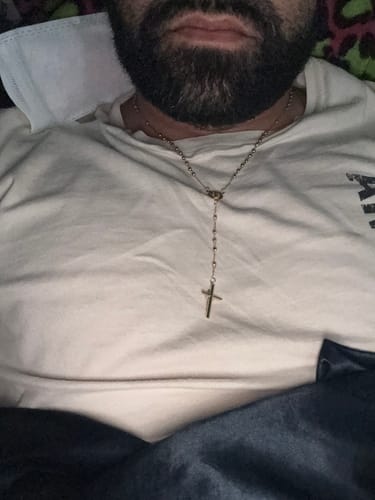 Customer photo review of *NEW* 14K Rosary (2.7MM- 20” inches) JTJ™📿-JTJ™