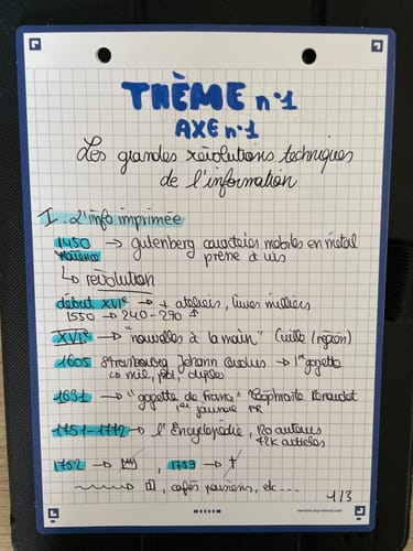 Avis photo d'un client sur Fiches de révision REVISION 2.0 OXFORD # 50 fiches 14,8 x 21 cm - petits carreaux