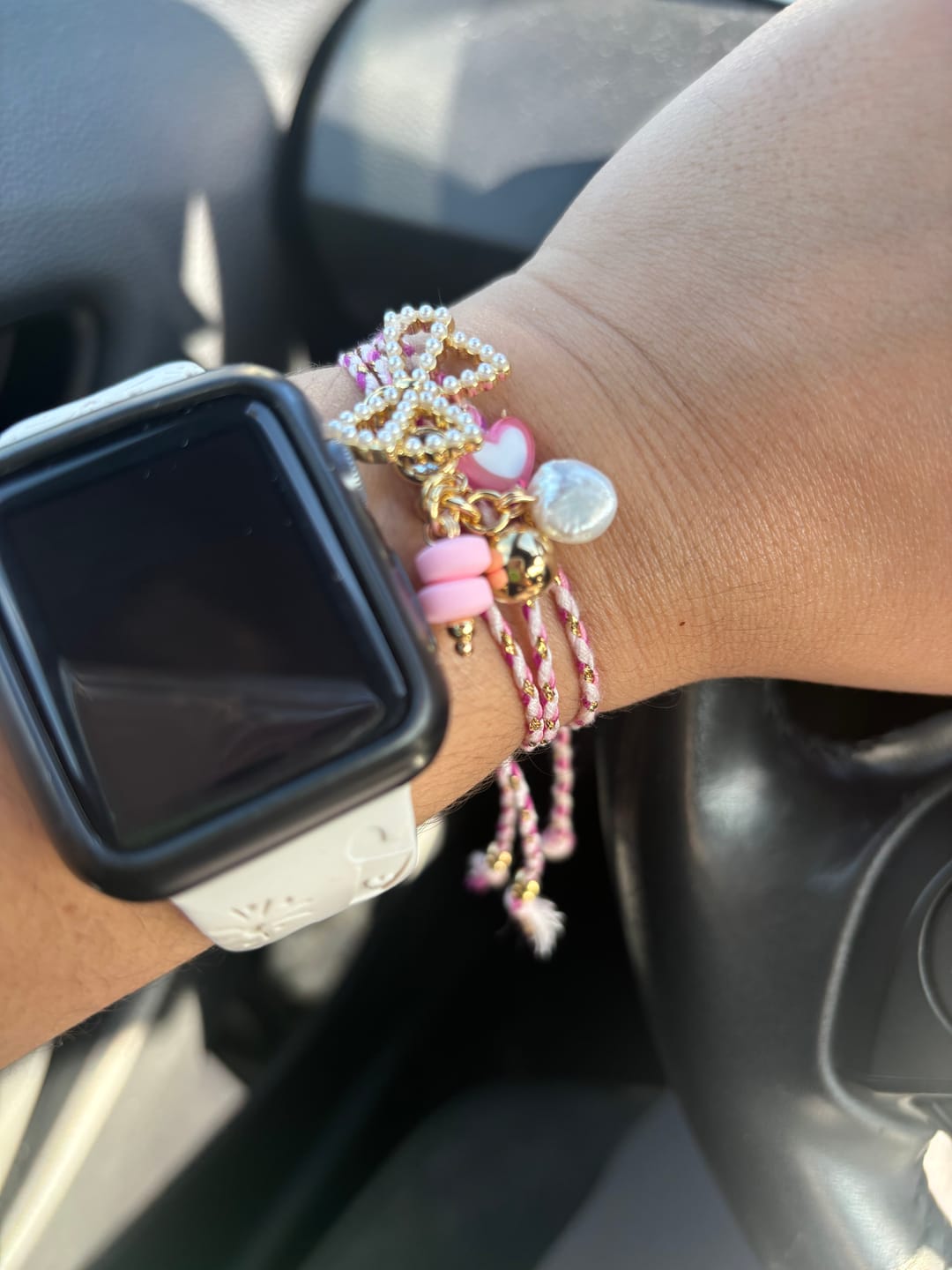 Customer photo review of Eider Pink-Magenta Bracelets