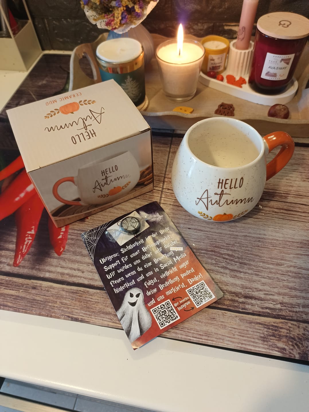 Customer photo review of Herbst-Tasse – Keramiktasse mit Herbstmotiv