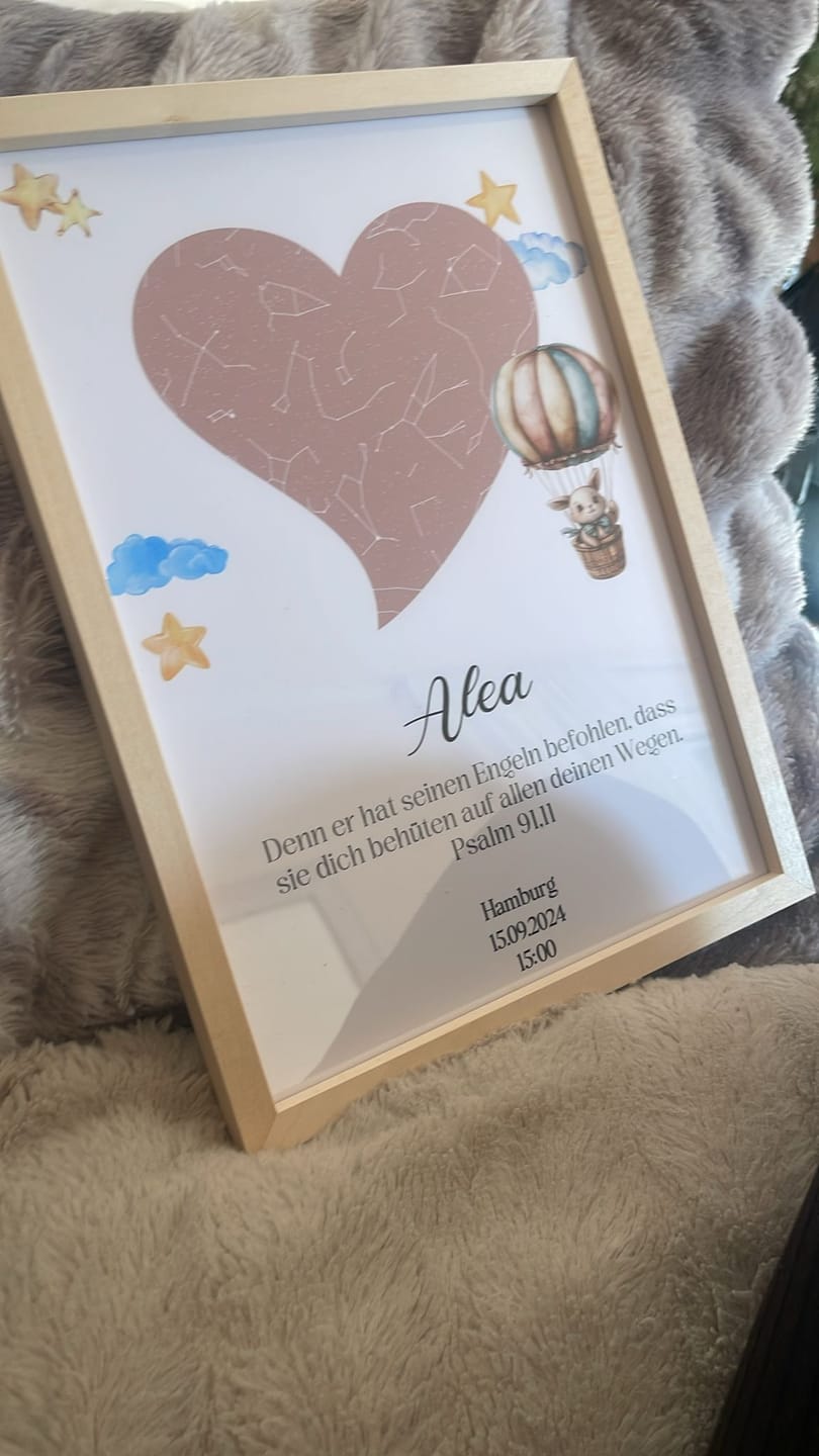 Customer photo review of Sternenkarte Poster
