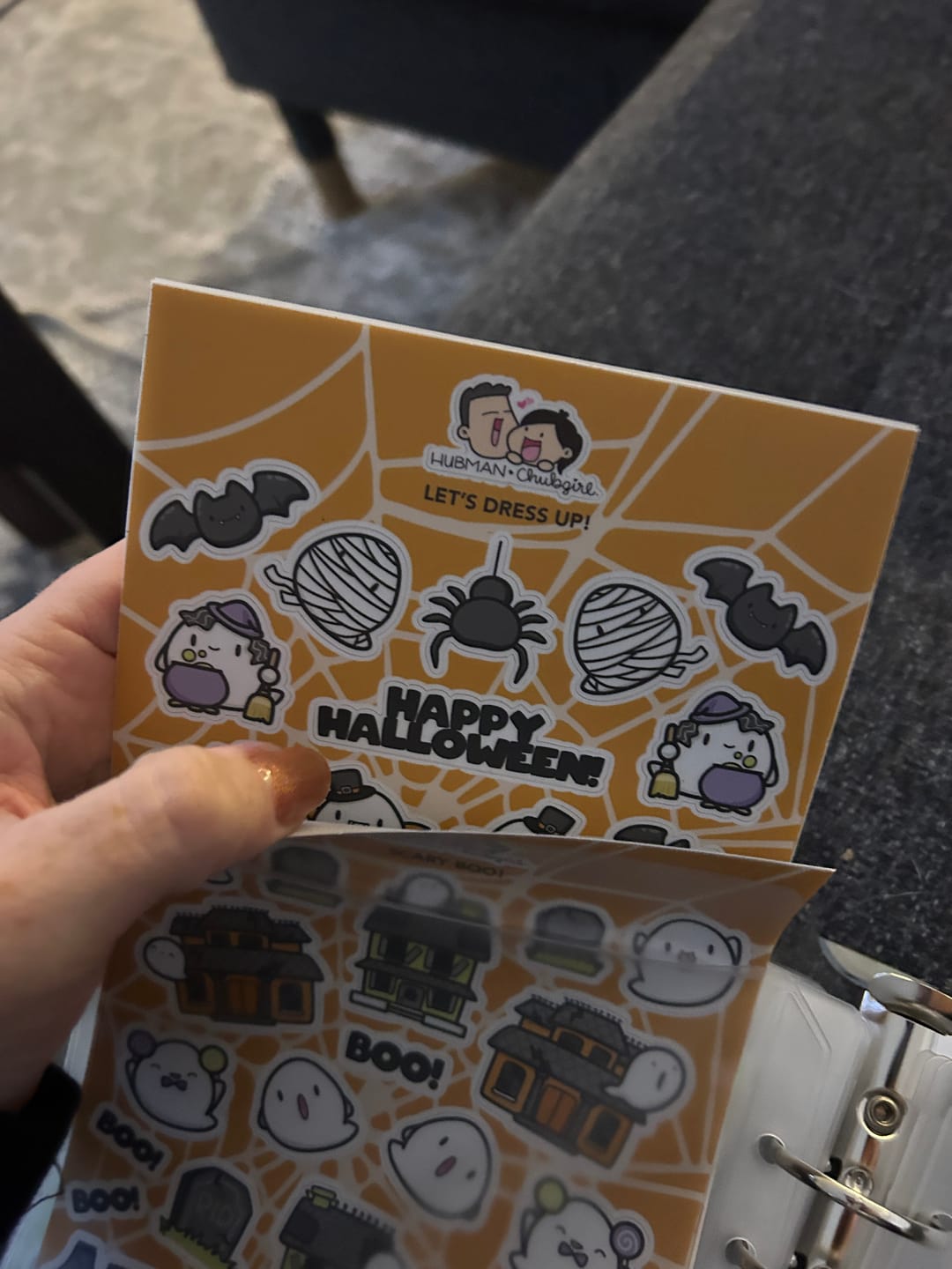 Customer photo review of Let's Dress Up Sticker Sheet