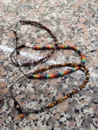 Kundenbewertung mit Foto zu 7 Chakra Energiearmband aus Jaspis