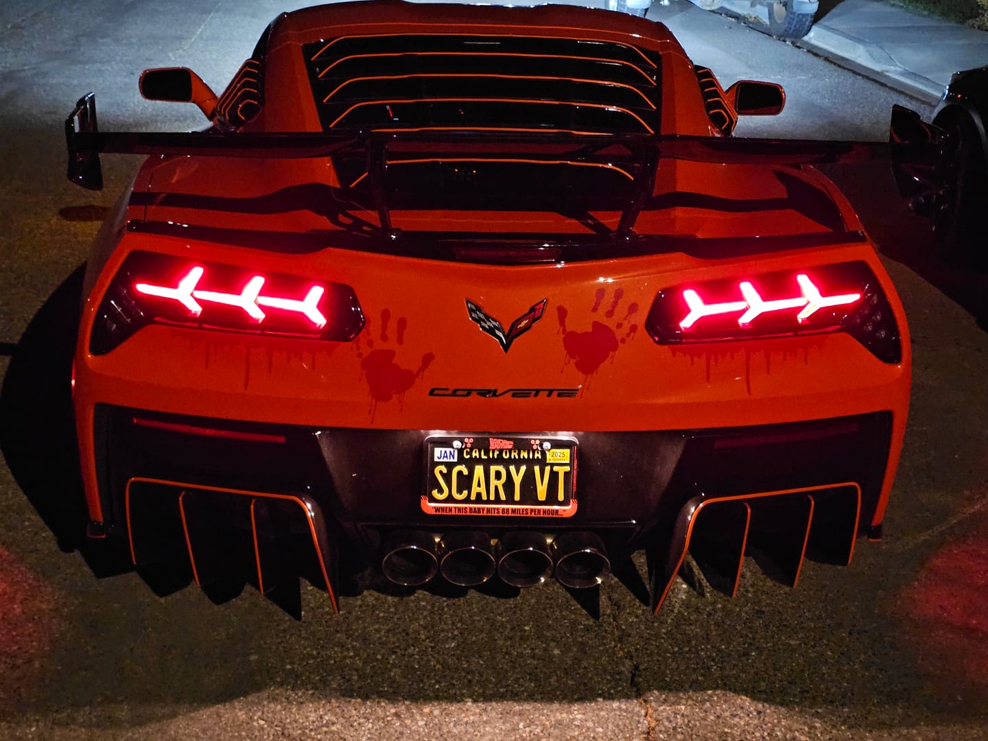 Customer photo review of Corvette C7 ZR1 ZTK Conversion Rear Spoiler High Wing