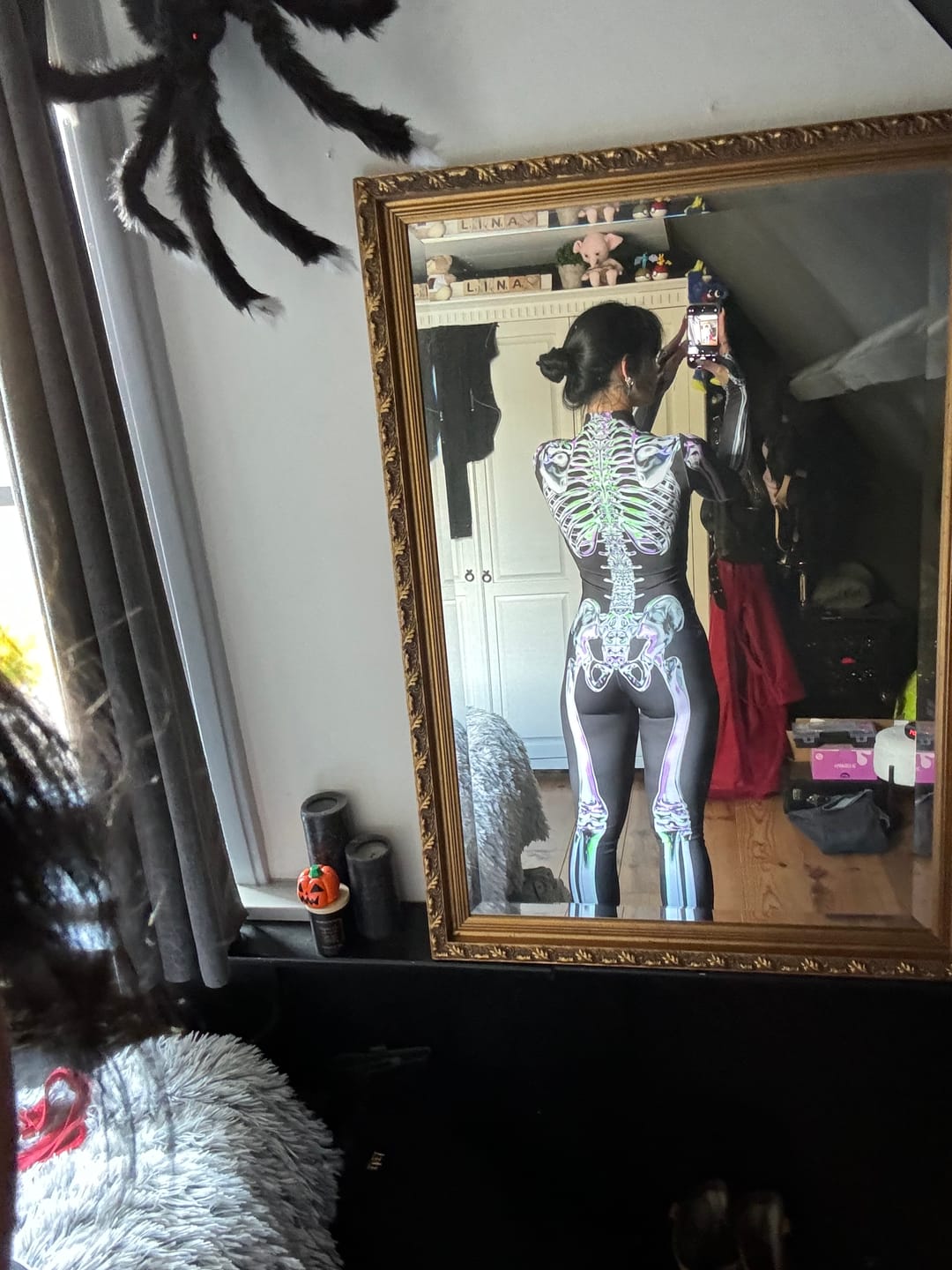 Customer photo review of Chromatic Skeleton Costume