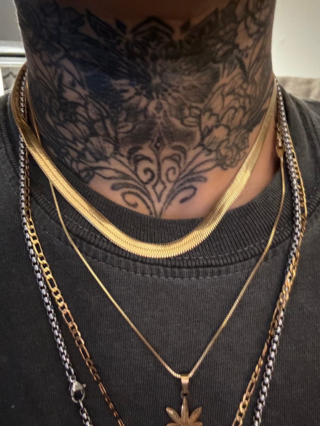Customer photo review of Herringbone Necklace