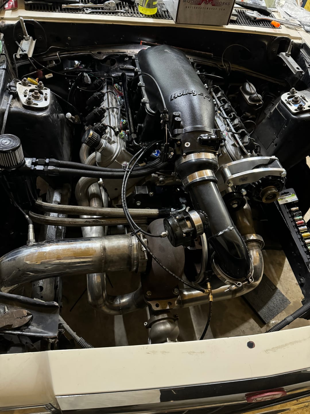 Customer photo review of Motion Raceworks Top Loader Billet Catch Can Kit