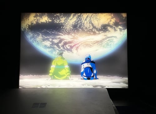 Customer photo review of Cyberpunk: Edgerunners Colorful Lucy LED Light Up Painting Frame Artwork Lamp