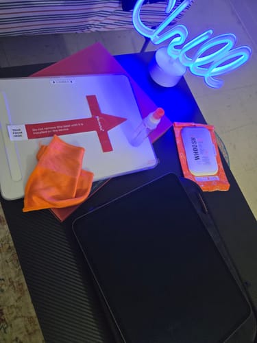 Customer photo review of ZeroDamage Ultra-Strong Tempered Glass Screen Protector - iPad Pro 13" M4