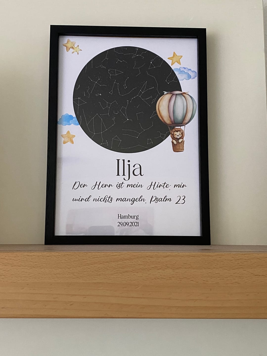Customer photo review of Sternenkarte Poster