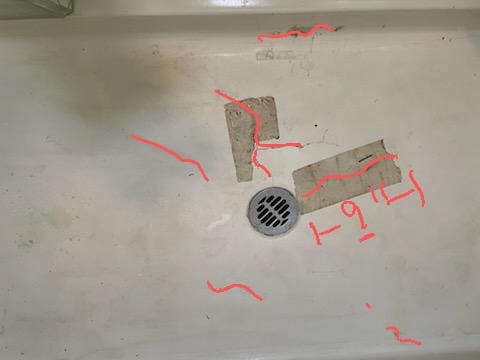 Customer photo review of Ultimate Chip Repair - Fiberglass, Acrylic, Porcelain Repair Kit