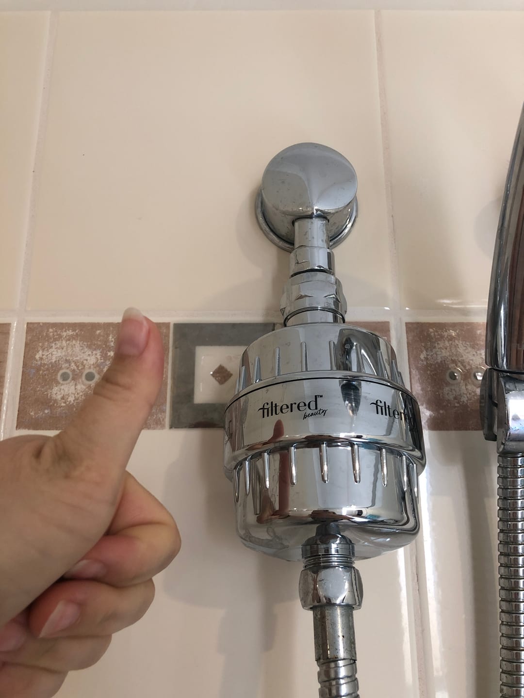 Customer photo review of Shower Purifier Filter Refill