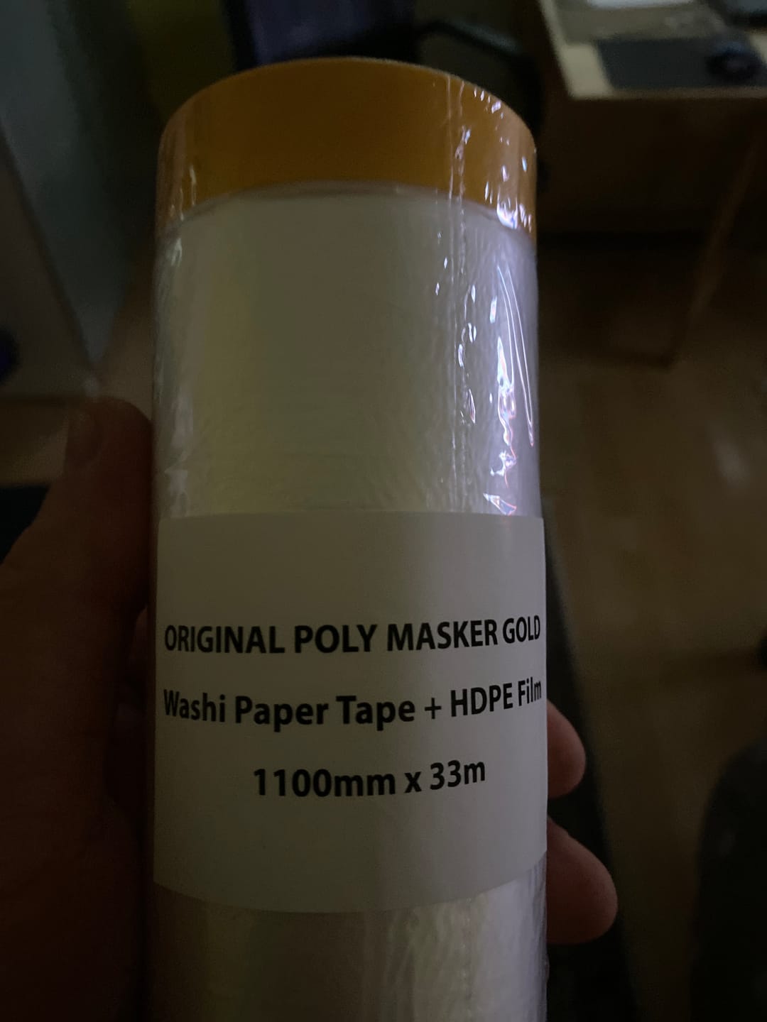 Customer photo review of Gold-Masker 150° Pro - Maskenband UV90