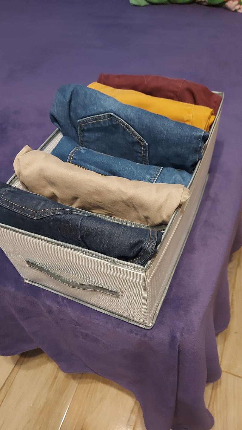 Customer photo review of Organizador Clot para Ropa con 8 Divisiones