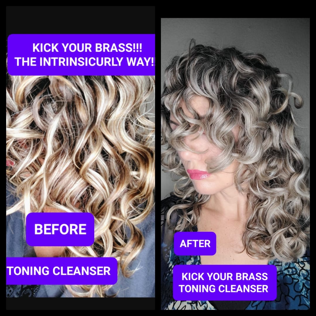 Customer photo review of Kick Your Brass Toning Cleanser