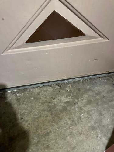 Customer photo review of Pease Slide-On Steel Door Sweep