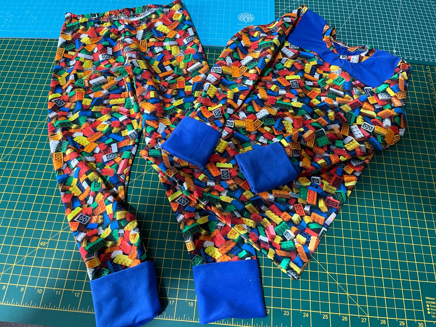 Customer photo review of Lego Blocks Cotton Jersey Fabric