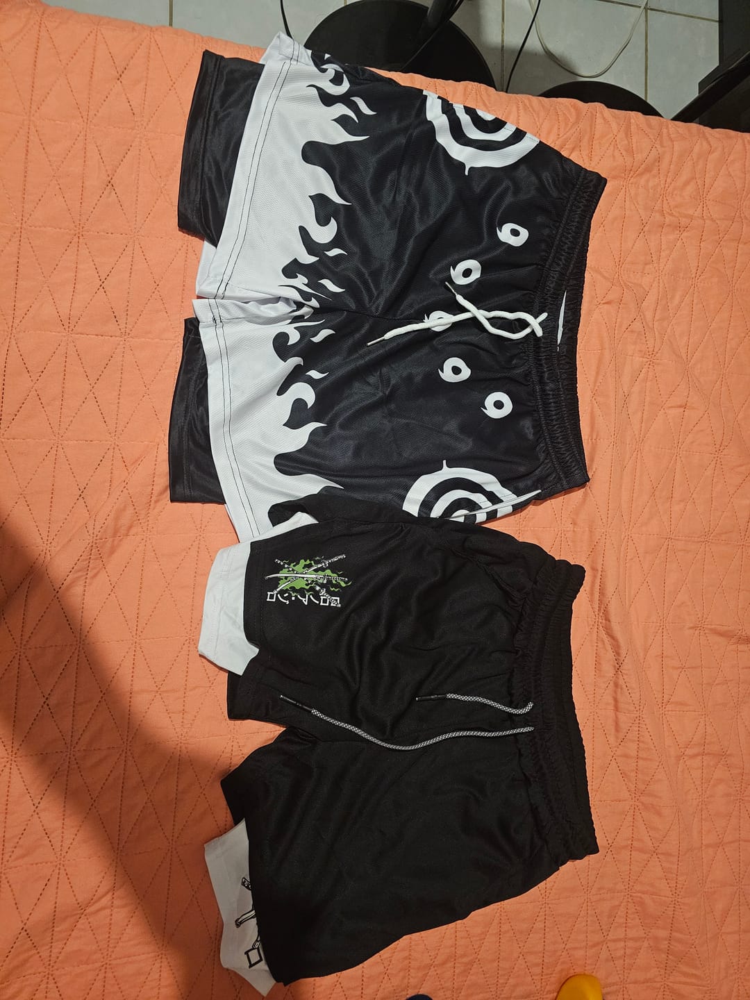 Customer photo review of Naruto Gym Shorts