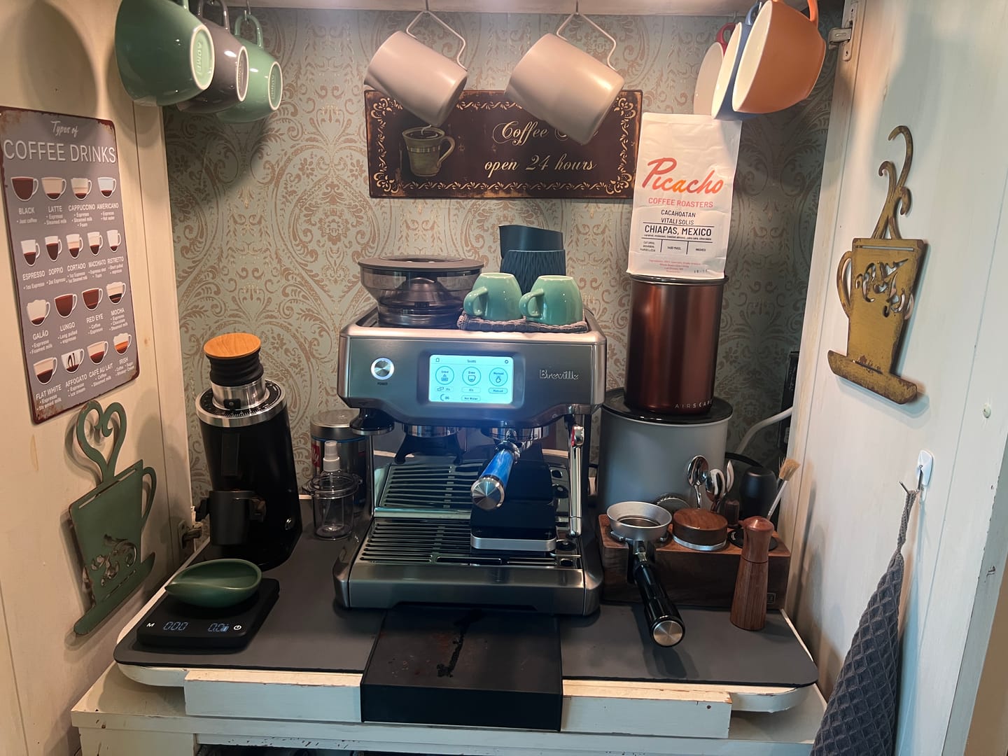 Customer photo review of Italian Handle Bottomless Portafilter 51/54/58mm - MUVNA