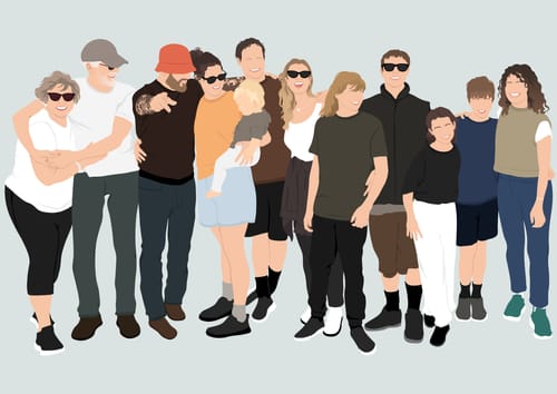 Customer photo review of Custom Hand-Drawn Illustration