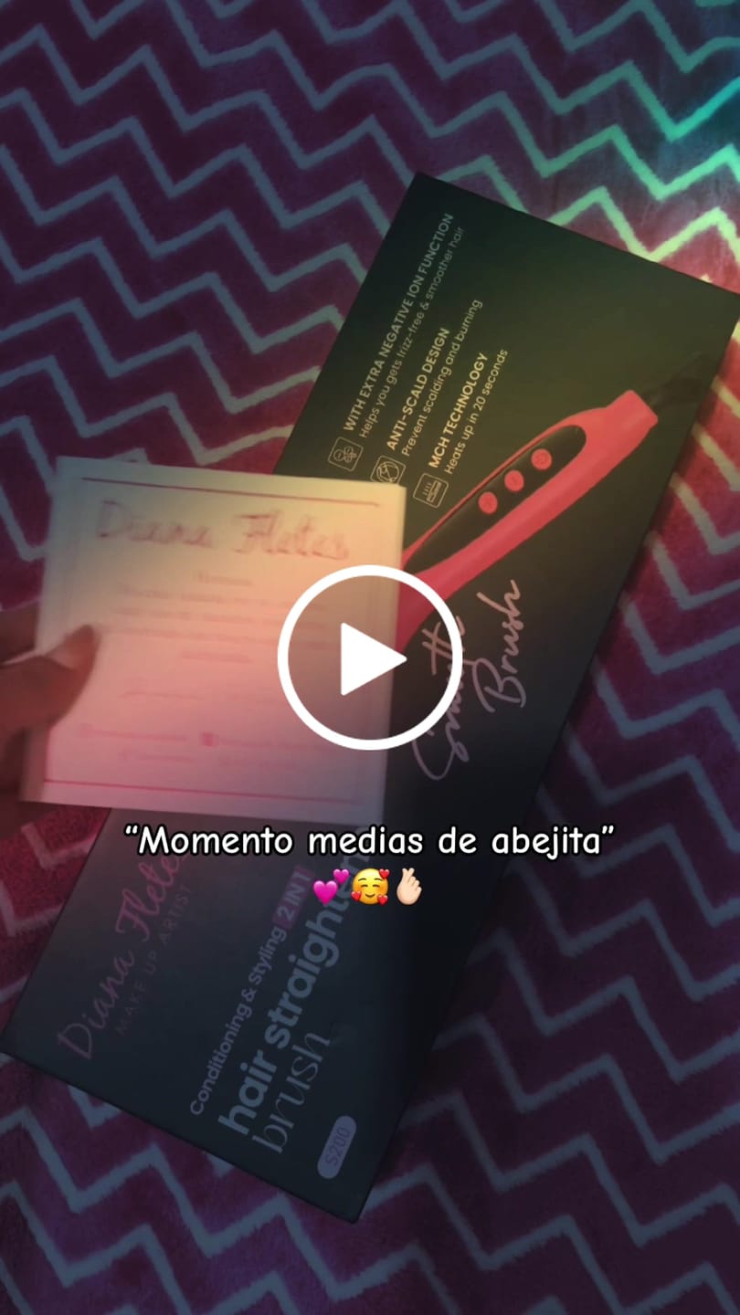 Customer video review of Cepillo Alaciador 2 en 1 Diana Fletes