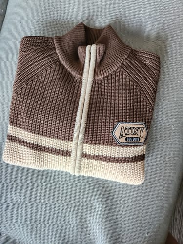 Customer photo review of Atiny Knit Zip Sweater