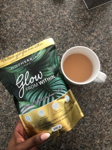 Customer photo review of Glow From Within Collagen Starter Kit