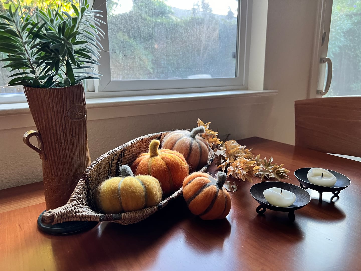 Customer photo review of Pumpkin Trio Mini Needle Felting Kit