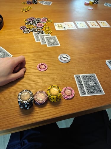 Customer photo review of Poker Set Royal Cardroom Tournament 300