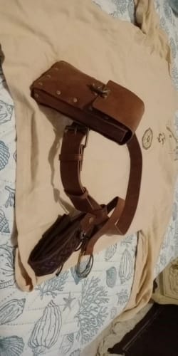 Customer photo review of Adventurer's Utility Leather Belt