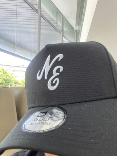 Customer photo review of 9FORTY A-Frame Golf New Era Logo Laser Perforated Black Snapback