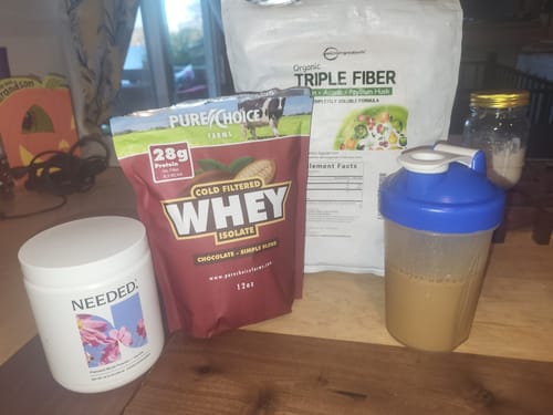 Customer photo review of Whey Protein Isolate Chocolate