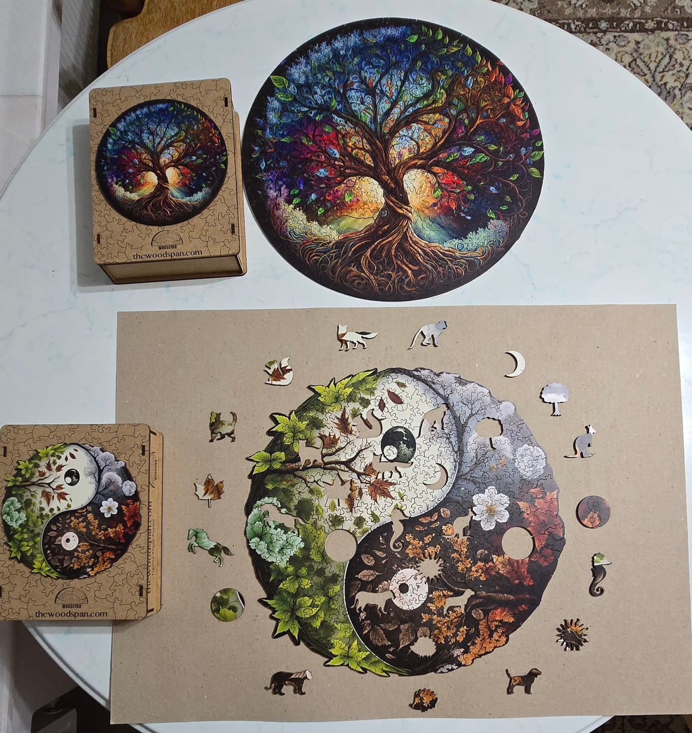 Customer photo review of 4 Season Yin Yang - Ahşap Puzzle