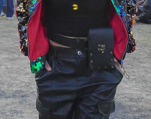 Customer photo review of Adventurer's Utility Leather Belt