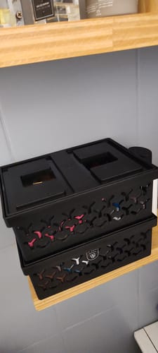 Customer photo review of Canasto Con Tapa Crippa Small Color Negro