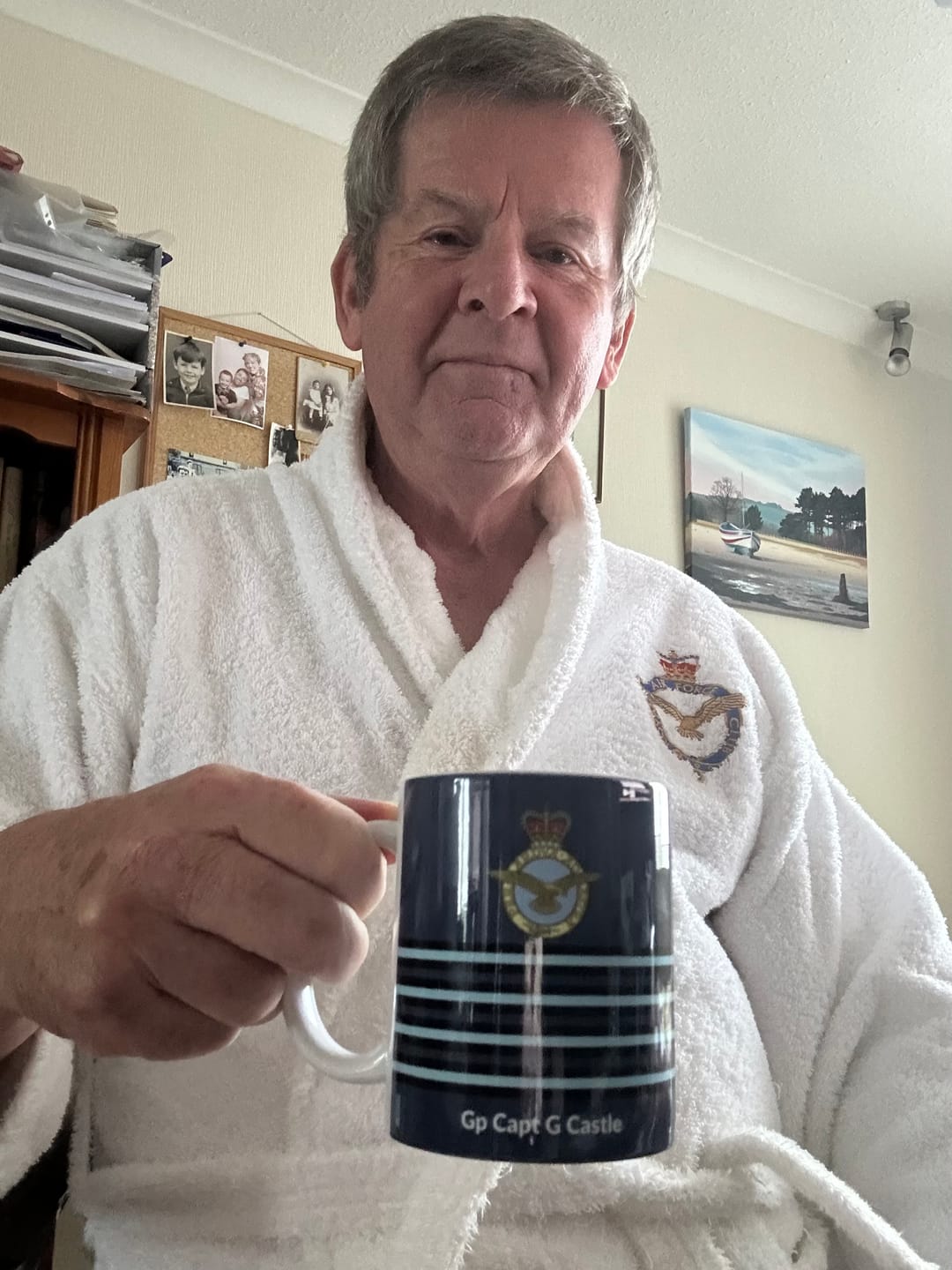 Customer photo review of Personalised RAF Officer Mug