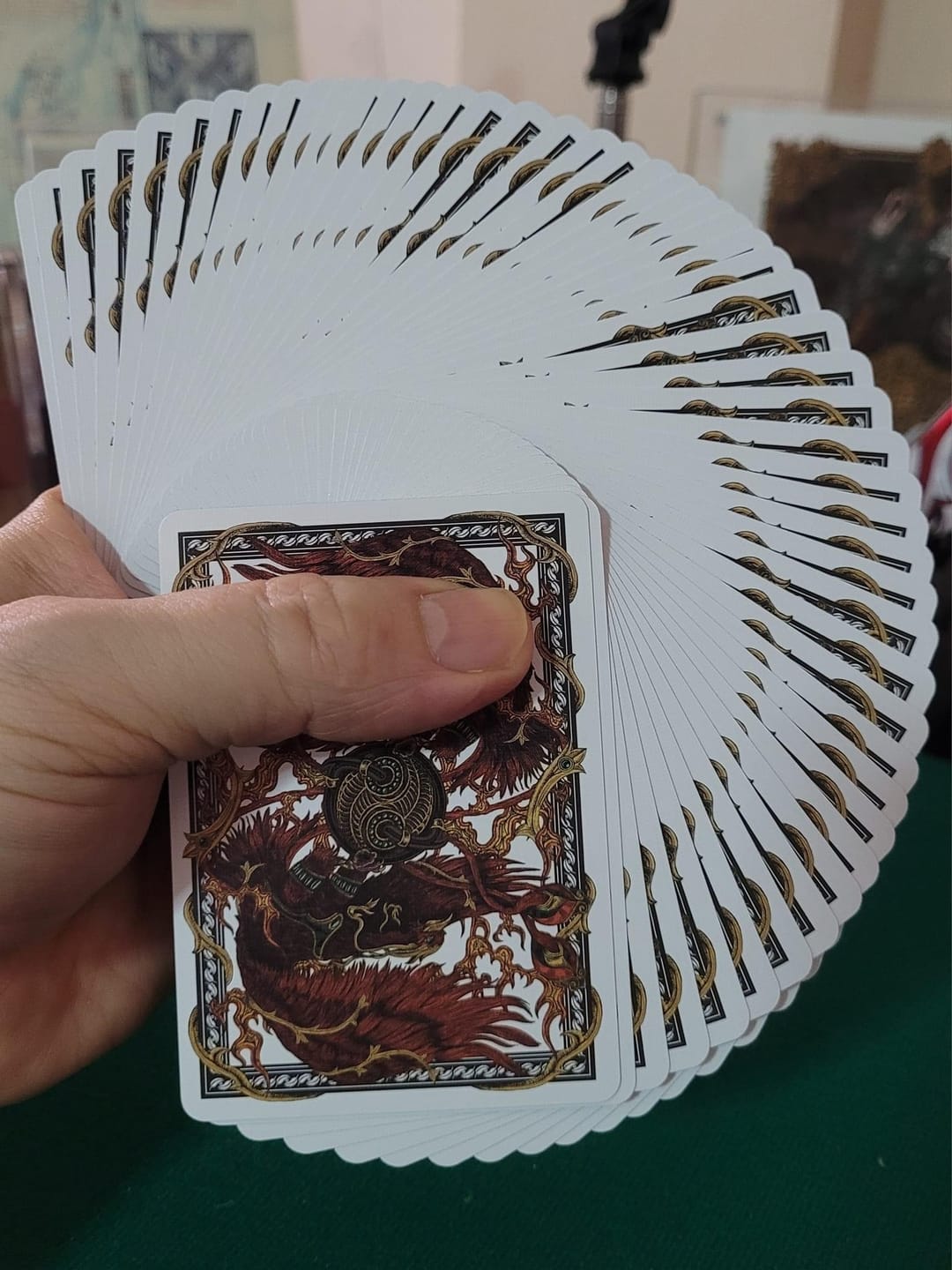Customer photo review of Vermilion Bird Playing Cards by ARK