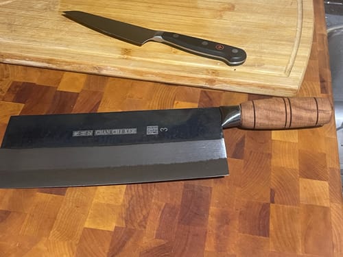 Customer photo review of CCK Carbon Chinese cleaver 210 mm #3