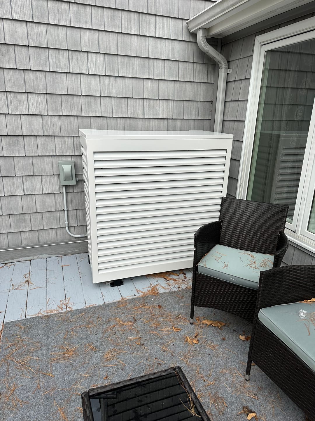 Customer photo review of Mini-Split AC Cover - White