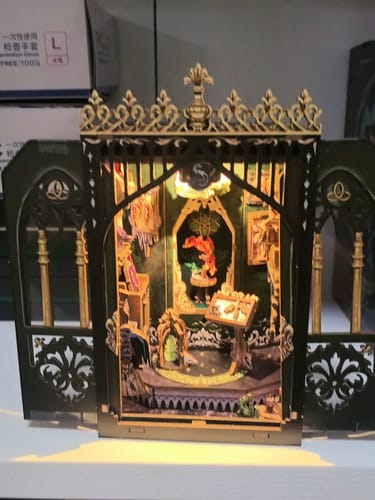 Customer photo review of The Darkness Herbarium DIY Book Nook