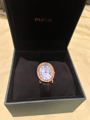 Customer photo review of Oval Halo Diamond Watch