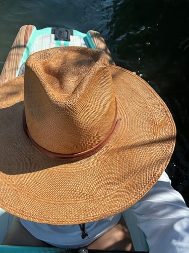 Customer photo review of Brianna Madia | The River Rat Straw Cactus Hat